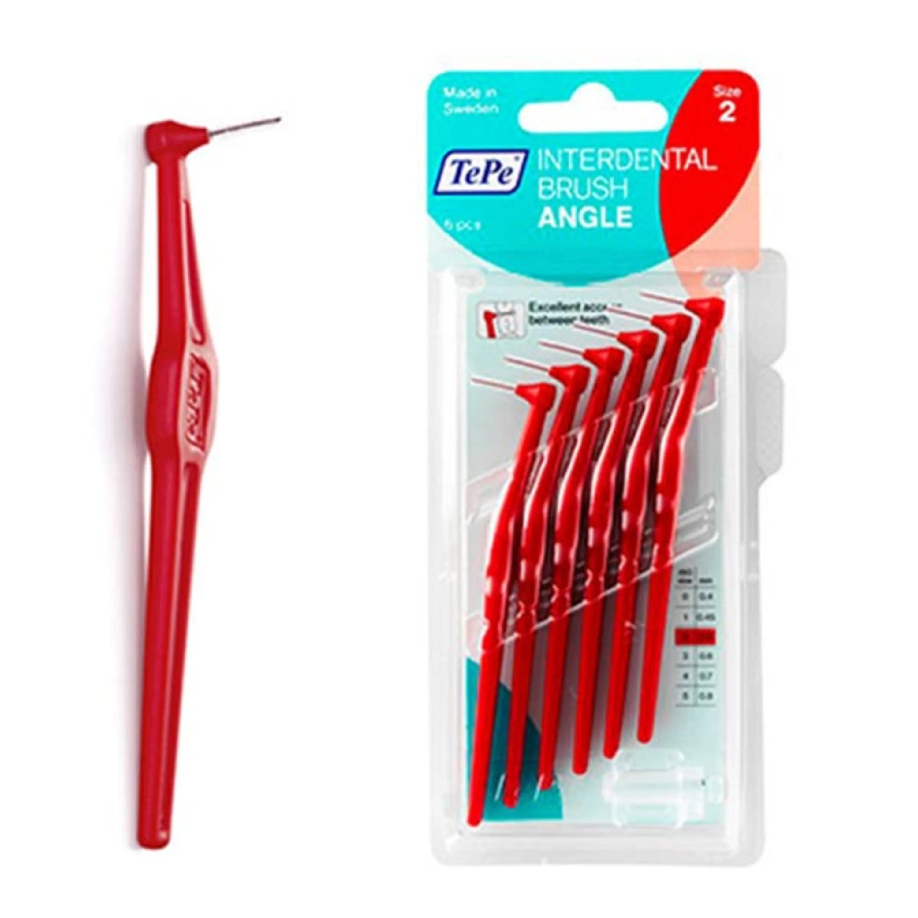  مسواک بین دندانی تپه مدل انگل TEPE ANGLE INTERDENTAL BRUSH SIZE2